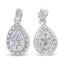 Boucles d'oreilles en diamant taille ronde en or blanc 10k - 0,75 cttw