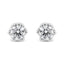 Pendientes de diamantes en forma de corona de oro blanco de 14 quilates - 1/2 Cttw