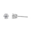 Pendientes de diamantes en forma de corona de oro blanco de 14 quilates - 1/2 Cttw