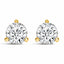 Boucles d'oreilles à clou en diamant cultivé en laboratoire de 2,0 carats en or blanc 14K