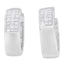 Pendientes Huggie de Diamantes en Oro Blanco de 14K - 1 1/8 cttw