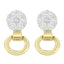 Pendientes de diamantes de oro amarillo de 14K - 1/2 cttw