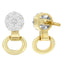 Pendientes de diamantes de oro amarillo de 14K - 1/2 cttw