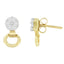 Pendientes de diamantes de oro amarillo de 14K - 1/2 cttw