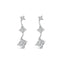 14K White Gold Princess Cut Diamond Earrings