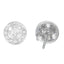 Pendientes de diamante corte redondo de oro blanco de 14K