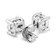 .925 Sterling Silver Round Brilliant-Cut Diamond Stud Earrings