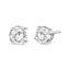 14K White Gold Lab Grown Diamond Classic Stud Earrings