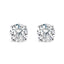 Boucles d'oreilles en diamant solitaire en or blanc 14K cultivé en laboratoire