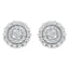 10KT White Gold Double Halo Round-Cut Diamond Stud Earrings