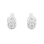 10K White Gold Diamond Bezel-Set Stud Earrings