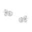 Pendientes de Stud de Diamante en Oro Blanco de 10K con Montura de Bezel