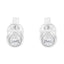Pendientes de Stud de Diamante en Oro Blanco de 10K con Montura de Bezel