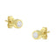 Pendientes de Stud de Diamante en Oro Blanco de 10K con Montura de Bezel