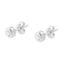 10K White Gold Diamond Bezel-Set Stud Earrings