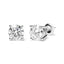 Boucles d'oreilles en diamant lab-grown en or blanc 14K certifiées IGI