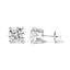 Boucles d'oreilles en diamant lab-grown en or blanc 14K certifiées IGI