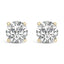 14K White Gold Lab Grown Diamond Solitaire Stud Earrings