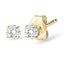 14K White Gold Lab Grown Diamond Solitaire Stud Earrings