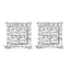 Boucles d'oreilles puces en diamant quad invisiblement serties en or blanc 14K 2.00 Cttw