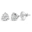 Boucles d'oreilles à clou en diamant cultivé en laboratoire de 2,0 carats en or blanc 14K