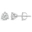 Boucles d'oreilles à clou en diamant cultivé en laboratoire de 2,0 carats en or blanc 14K