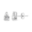 Pendientes de Stud de Diamante Creado en Laboratorio en Forma de Pera de Oro Blanco de 14K