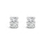 14K White Gold Oval Lab-Grown Diamond Stud Earrings