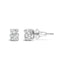 14K White Gold Oval Lab-Grown Diamond Stud Earrings