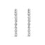 14K White Gold Lab Grown Diamond Inside-Out Hoop Earrings
