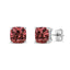 Pendientes de Stud de Diamante Rosa Creado en Laboratorio en Oro Blanco de 14K