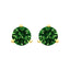 14K White Gold Lab Grown Green Diamond Stud Earrings