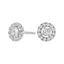 14K White Gold Lab-Grown Diamond Floating Halo Stud Earrings