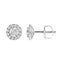 14K White Gold Lab-Grown Diamond Floating Halo Stud Earrings