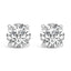 14K White Gold Lab Grown Diamond Solitaire Stud Earrings