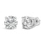 14K White Gold Lab Grown Diamond Solitaire Stud Earrings