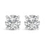 14K White Gold Lab Grown Diamond Solitaire Stud Earrings