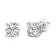 14K White Gold Lab Grown Diamond Solitaire Stud Earrings