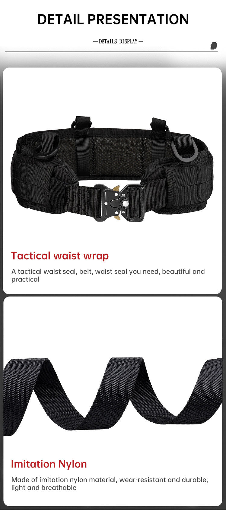 Functional Fitness Weight Lifting Athletes Outdoor Training Tactical Belt - Korvel