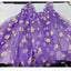 Embroidered Mesh Strapless Fluffy Princess Dress