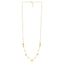 14k Yellow Gold Puff Heart Adjustable Necklace
