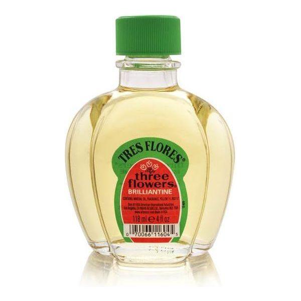 Three Flowers Brilliantine Liquid - 4 oz Hair Dressing
