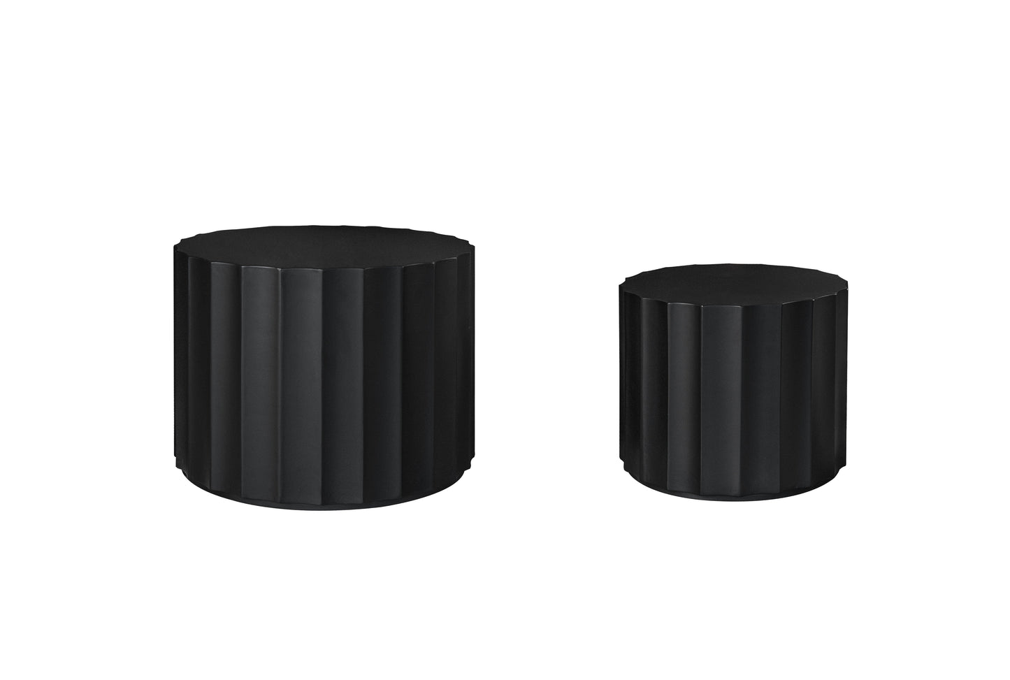Coffee Table Set of 2, Round Coffee Table ,Nesting Coffet Table,End table,Circle Sidetable for Living room ,Bedroom - Korvel