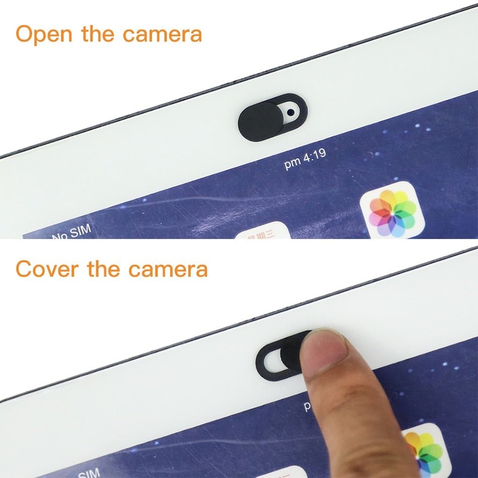6Pcs/lot  WebCam Cover Shutter Magnet Slider Plastic For iPhone Web Laptop PC For iPad Tablet Camera Mobile Phone Privacy Sticker - Korvel