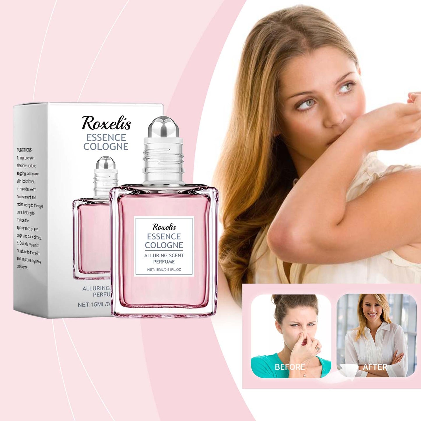 Eau de Toilette Rose Pêche - Parfum Floral Élégant