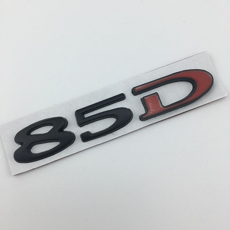Premium Metal Tail Label Sticker for Tesla Models