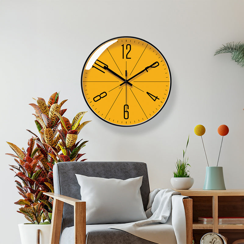 Brand - new 10/12 - inch modern wall clock. Its silent quartz makes it perfect for living rooms. - Korvel