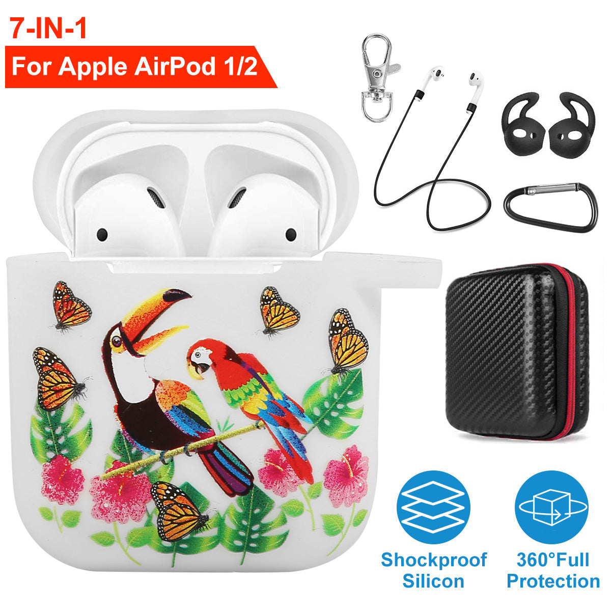 Premium Silicone Case for Apple AirPods 1 & 2
