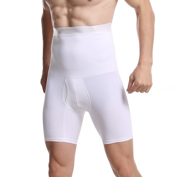 Caleçons longs respirants à taille haute pour hommes à double couche