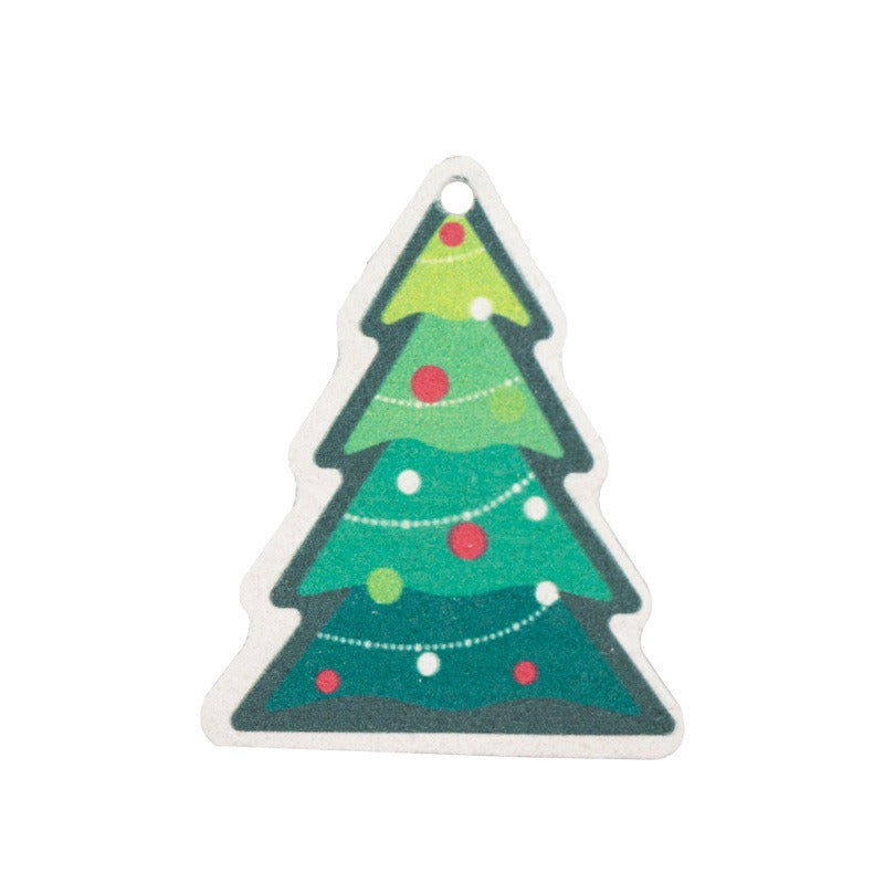Christmas supplies, printed wood pulp, dishwashing cotton, kitchen cleaning, absorbent, non greasy, compressed wood pulp cotton, - Korvel